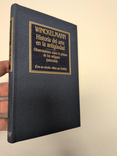 Portada del libro de Historia del arte en la antigüedad/Observaciones sobre la pintura de los antiguos(selección)