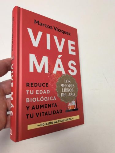 Portada del libro de Vive más 