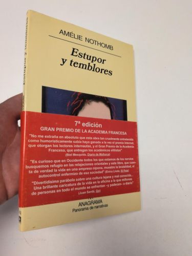 Portada del libro de Estupor y temblores
