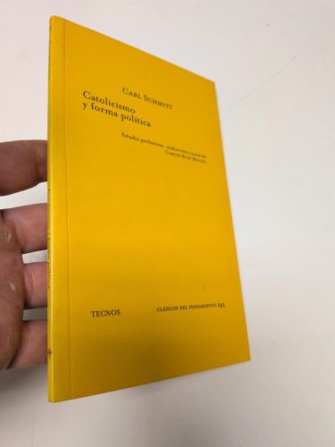 Portada del libro de Catolicismo y forma política