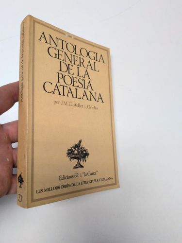 Portada del llibre de Antologia general de la poesia catalana (MOLC, 23