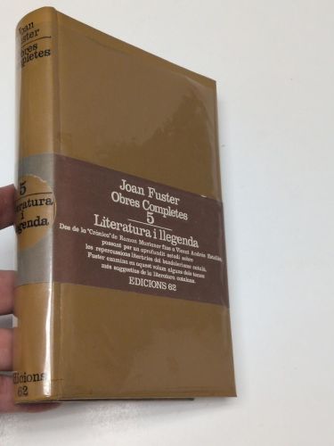 Portada del libro de Obres completes V.: Literatura i llegenda