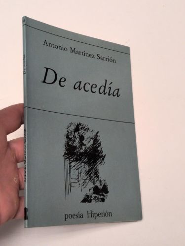 Portada del libro de De acedía