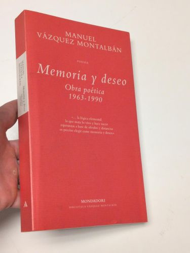 Portada del libro de Memoria y deseo. Obra poética 1963-1900
