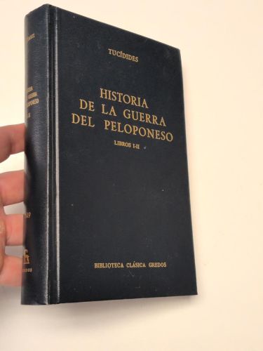 Portada del libro de Historia de la guerra del Peloponeso. Libros I-II