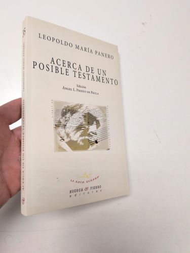 Portada del libro de Acerca de un posible testamento