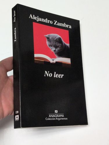 Portada del libro de No leer