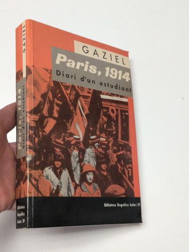 Portada del libro de París, 1914. Diari d'un estudiant