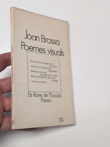Portada del libro de Poemes visuals