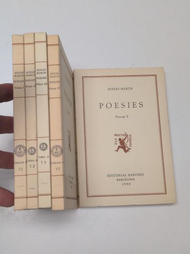Portada del libro de Poesies (5 volums)