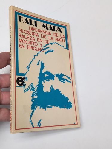 Portada del libro de Diferencia de la filosofía de la naturaleza en Demócrito y Epicuro