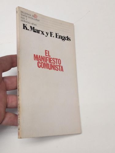 Portada del libro de El manifiesto comunista