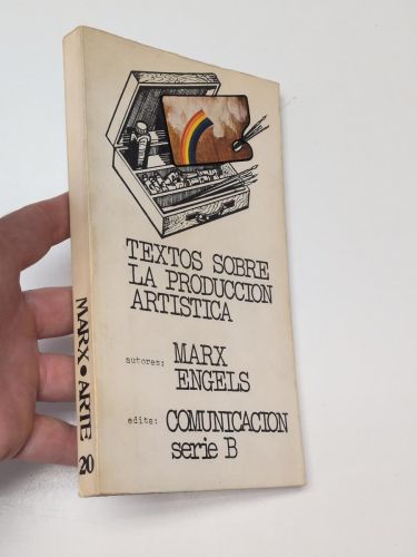 Portada del libro de Textos sobre la producción artística