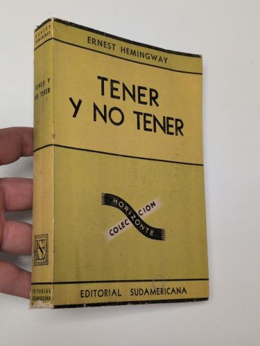 Portada del libro de Tener y no tener