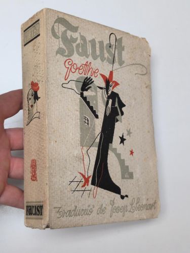 Portada del llibre de Faust (en català)