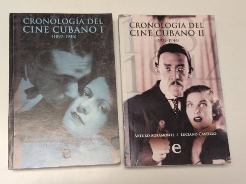 Portada del libro de Cronología del cine cubano (I y II)