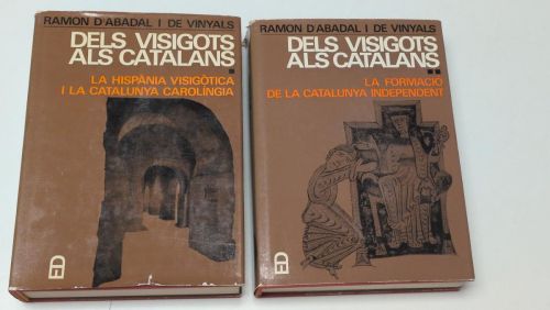 Portada del llibre de Dels visigots als catalans (2 vols.)