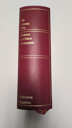 Portada del libro de Índexs a l'Obra Completa
