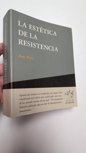 Portada del libro de La Estética de la Resisitencia