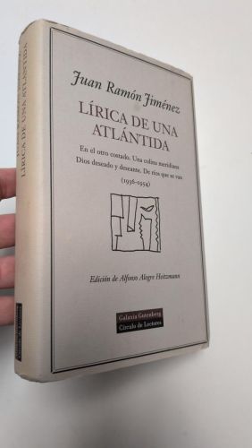 Portada del libro de Lírica de una Atlántida