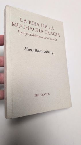 Portada del libro de  La risa de la muchacha tracia. (Una protohistoria de la teoría)