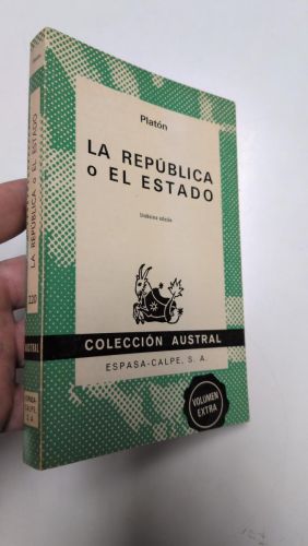 Portada del libro de La república o El estado