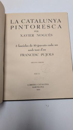 Portada del libro de La Catalunya pintoresca