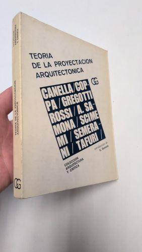 Portada del libro de Teoría de la proyectación arquitectónica