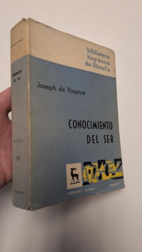 Portada del libro de Conocimiento del ser