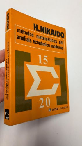 Portada del libro de Metodos Matemáticos del Análisis Económico Moderno