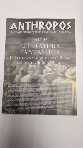 Portada del libro de ANTHROPOS. 154/155. LITERATURA FANTÁSTICA