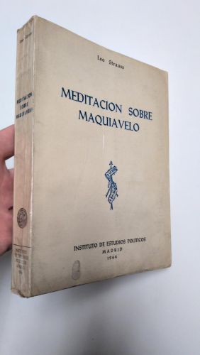 Portada del libro de Meditación sobre Maquiavelo