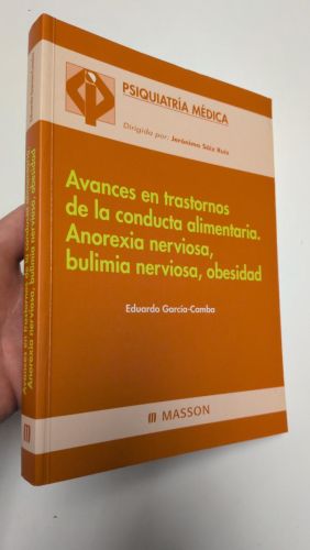 Portada del libro de Avances en trastornos de la conducta alimentaria. Anorexia nerviosa, bulimia nerviosa, obesidad
